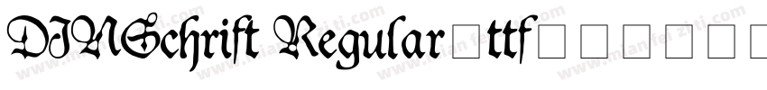 DINSchrift Regular3ttf字体转换